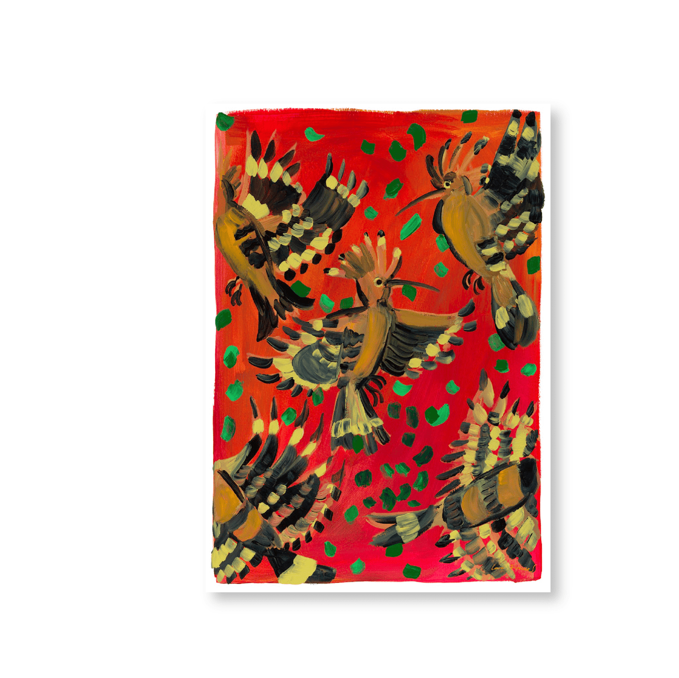 Hoopoes In Flight | Original - Jasper & Jute