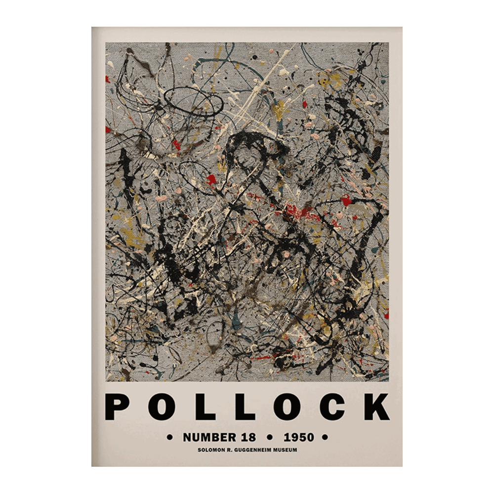 ‍Jackson Pollock: "Guggenheim Exhibition Print" (100% off)