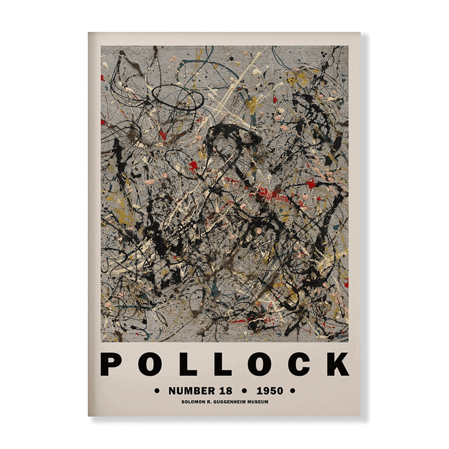 Jackson Pollock: "Guggenheim Exhibition Print" - Jasper & Jute