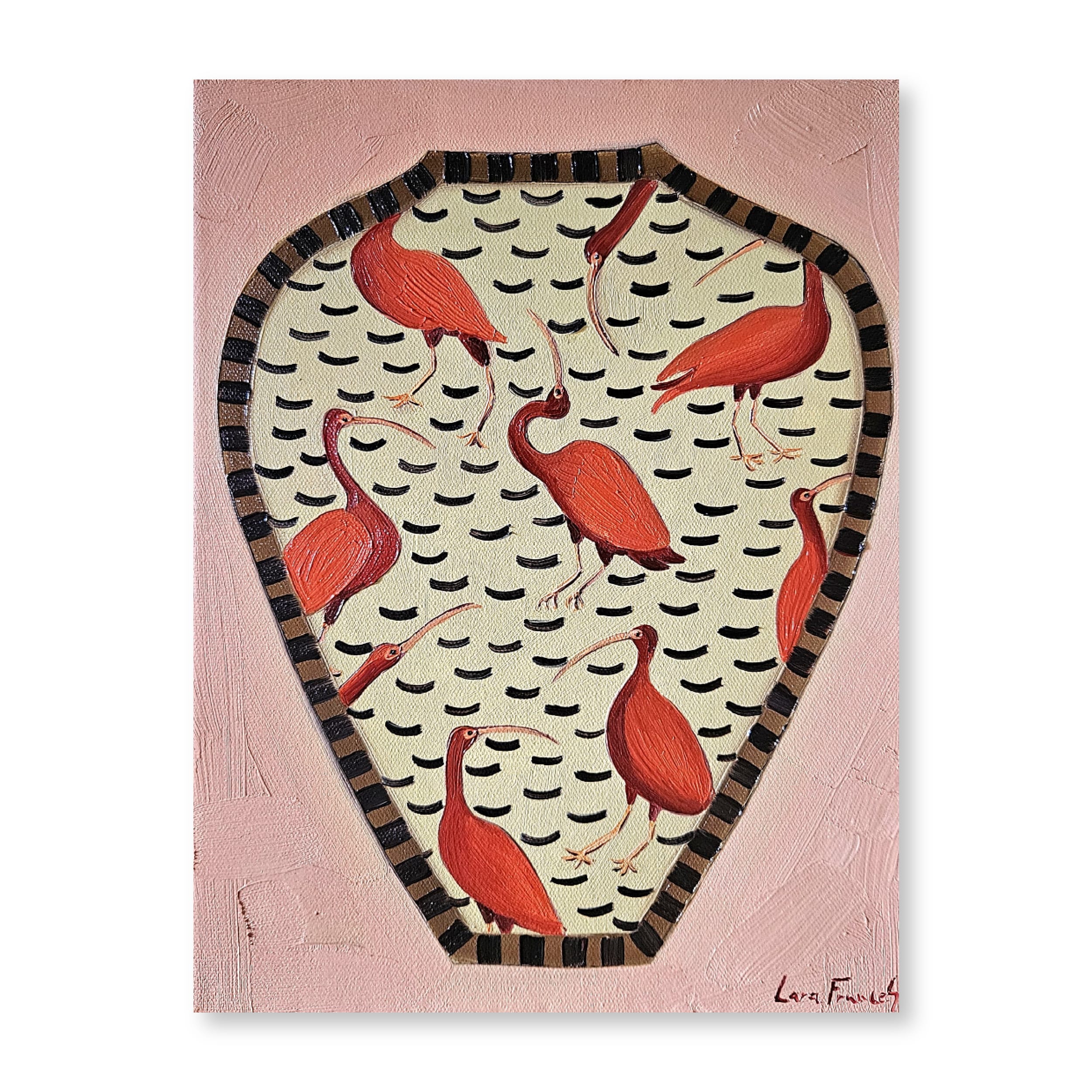 Scarlet Ibis Vase | Original
