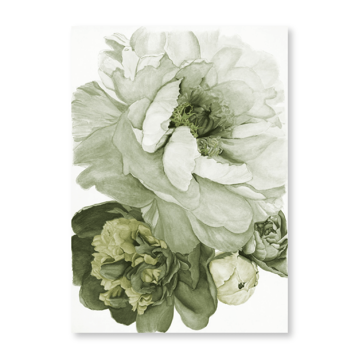 Floral Bouquet III Olive