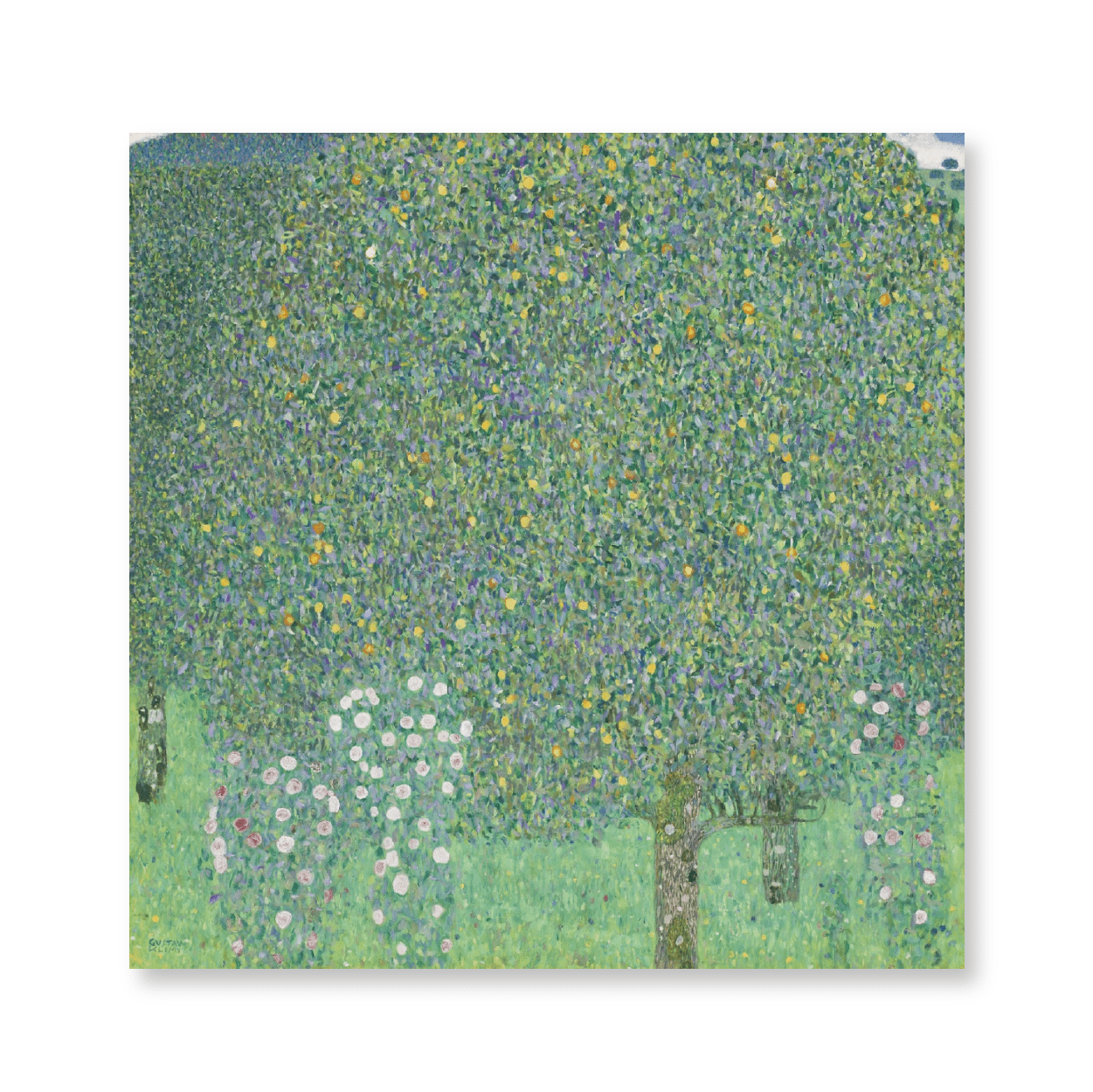 Gustav Klimt: "Rosebushes under the Trees"