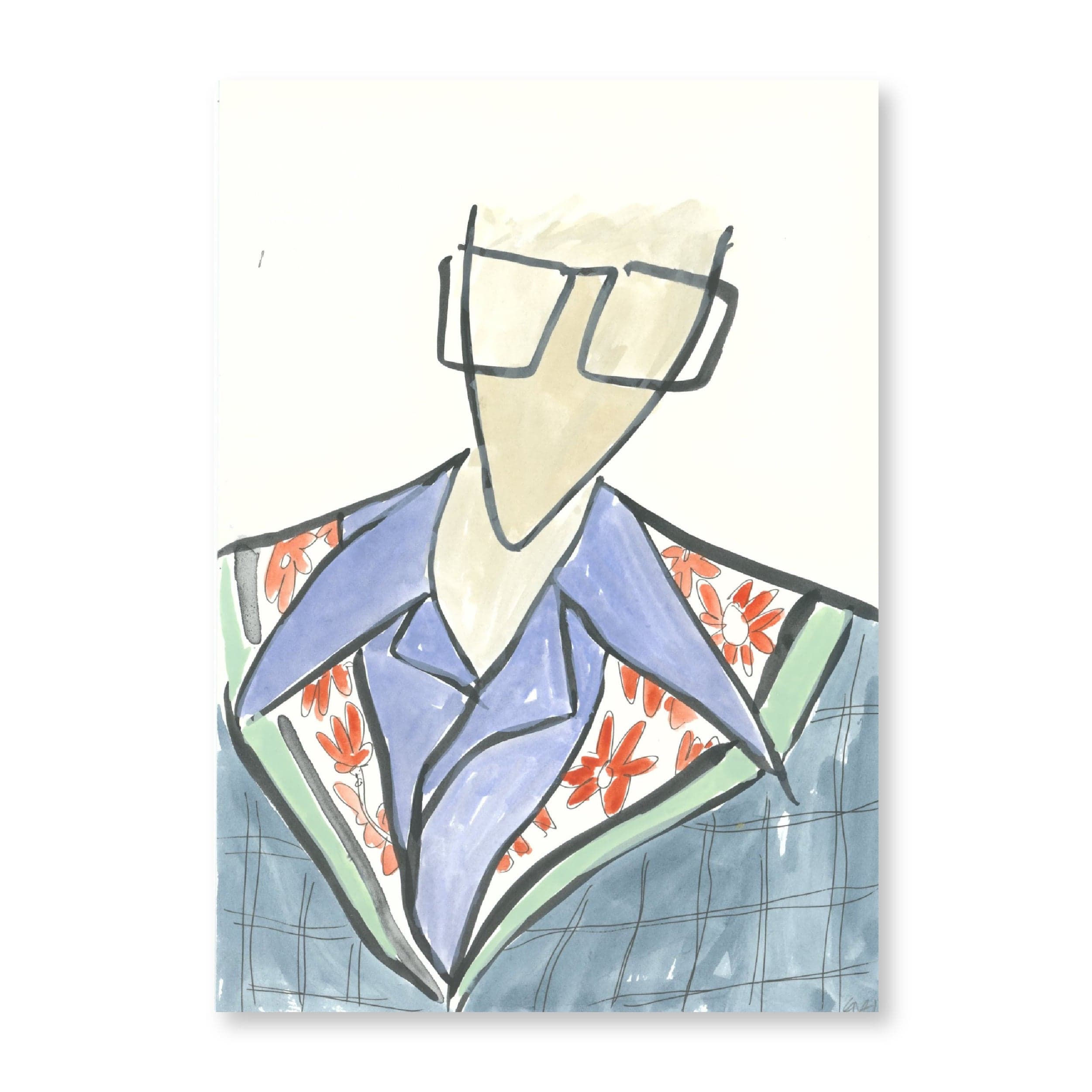 Close Up With Floral Scarf | Original