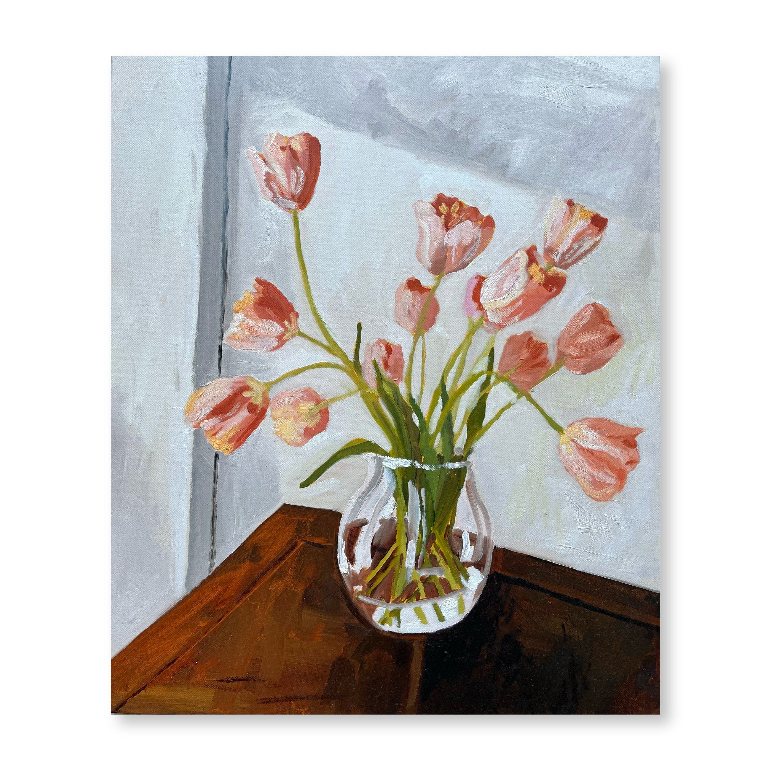 Tulips in Glass Vase | Original