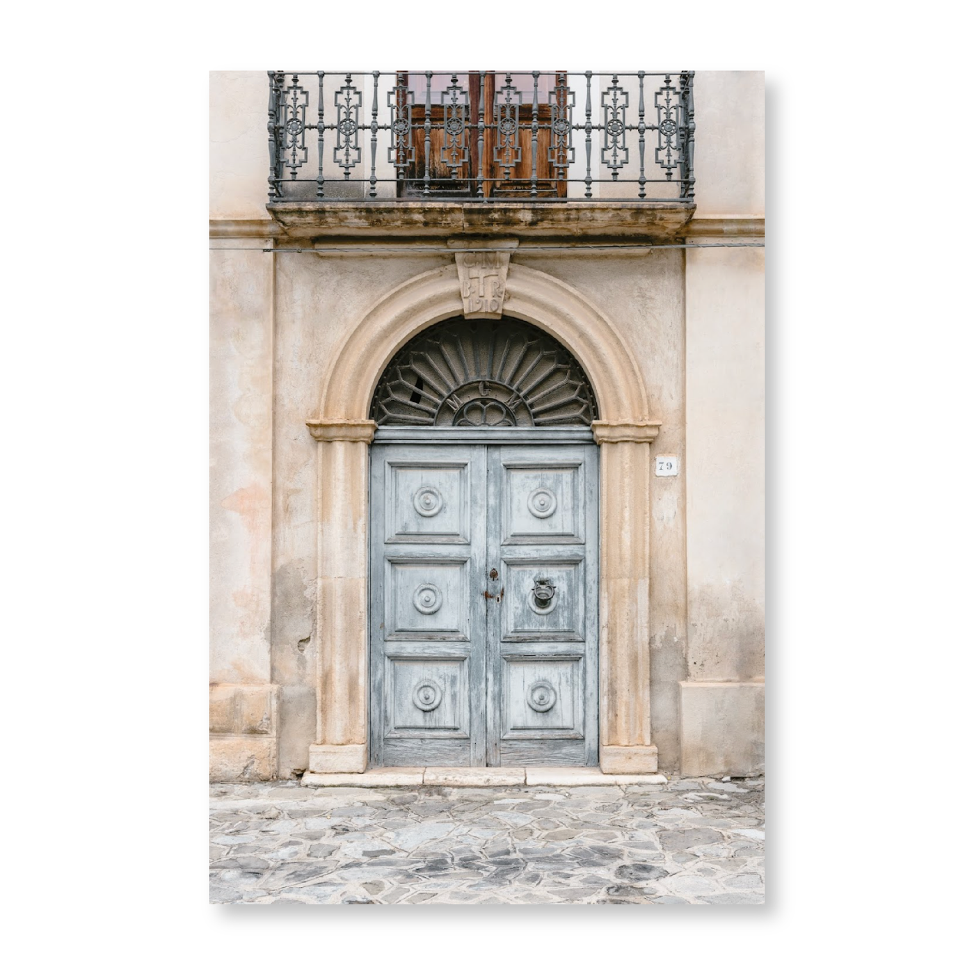 Blue Door In Italy