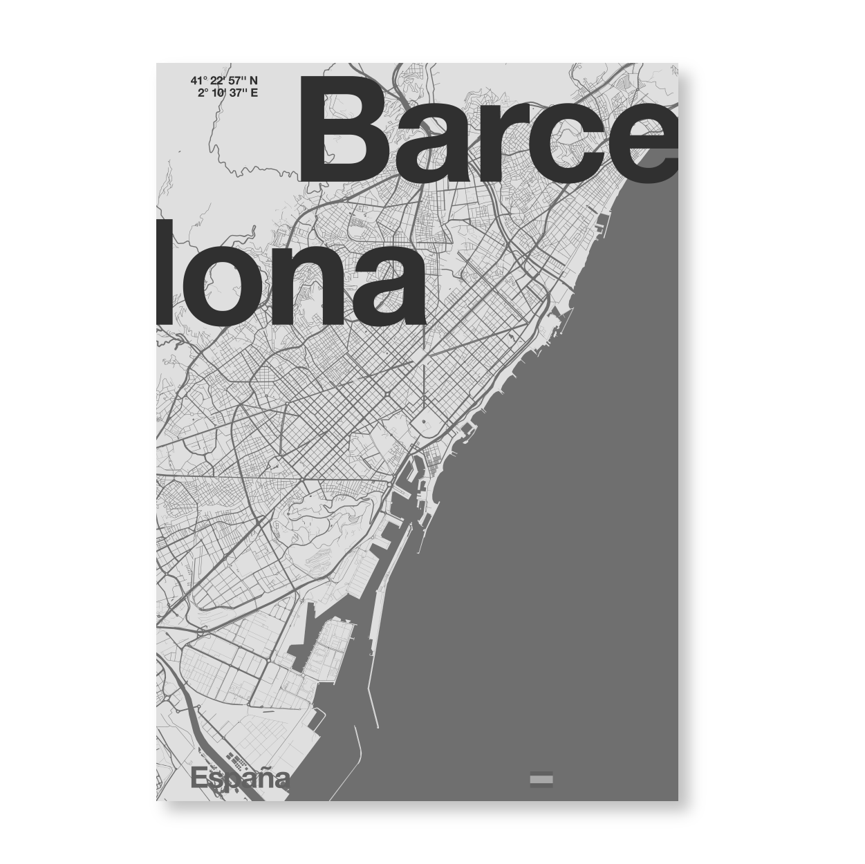 Barcelona Minimalist Map
