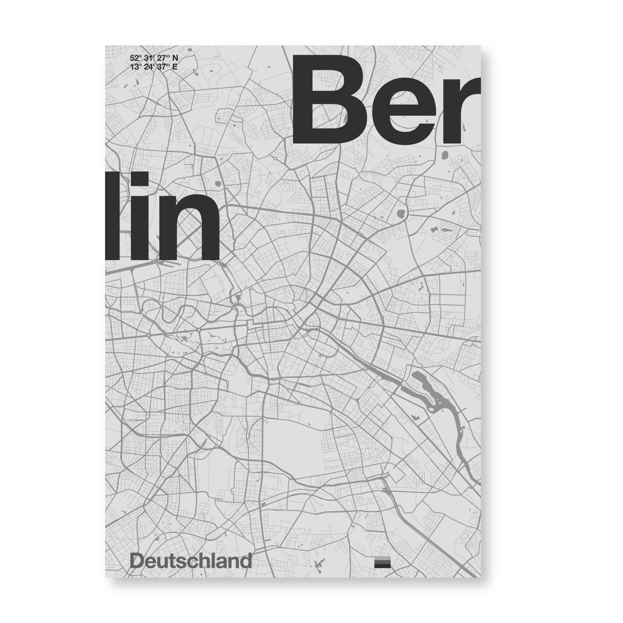 Berlin Minimalist Map