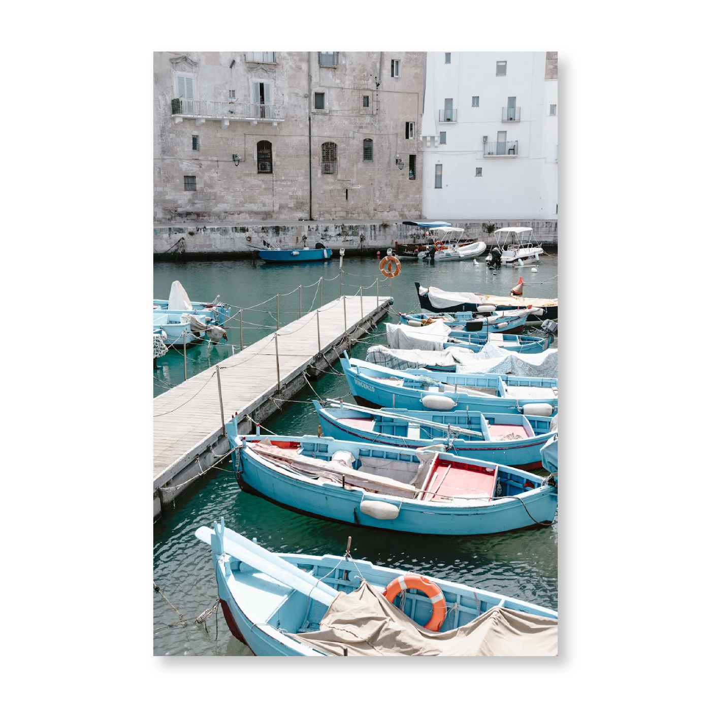 Boats In A Port in Puglia