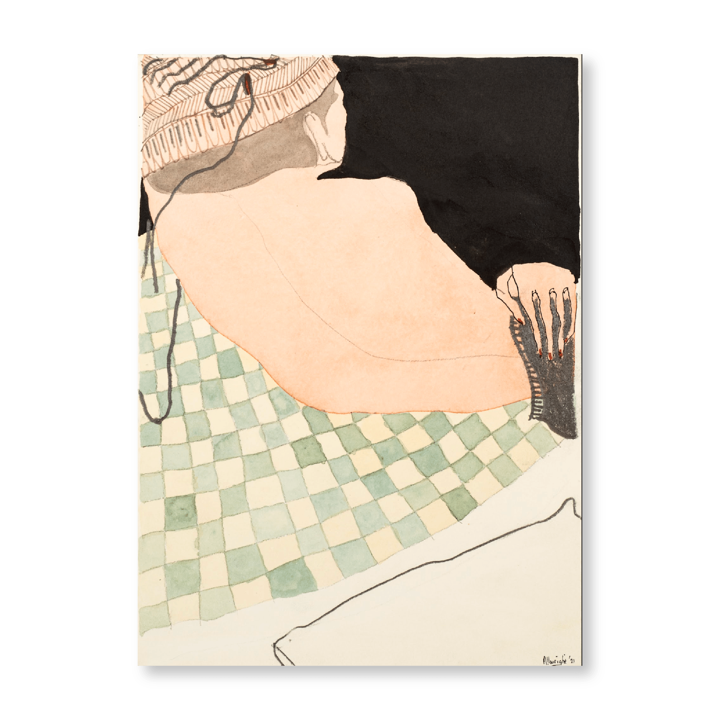 Reclining Figure and Checks | Original (Vault)