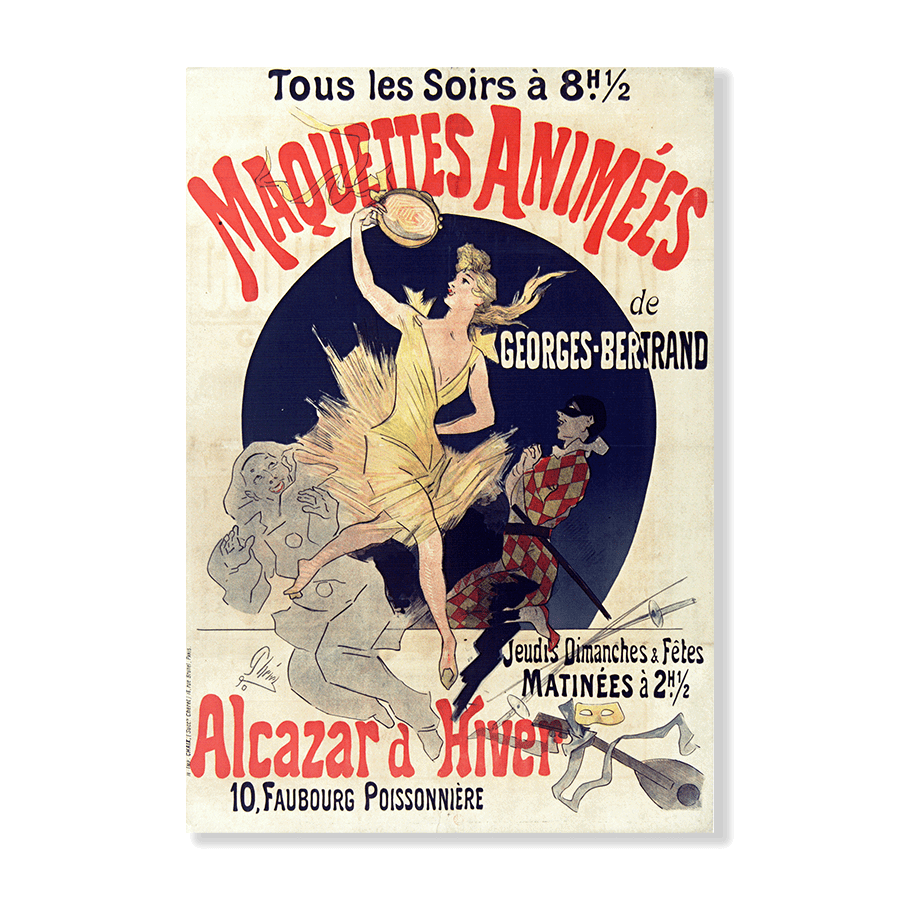 Jules Chéret: "Maquettes animées. Alcazar d’hiver" (1890) - Jasper & Jute