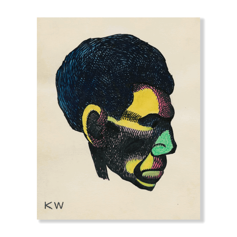 Kopfstudie, aus; 'Profile', 10 Blätter, Graz VI (1924) - Jasper & Jute