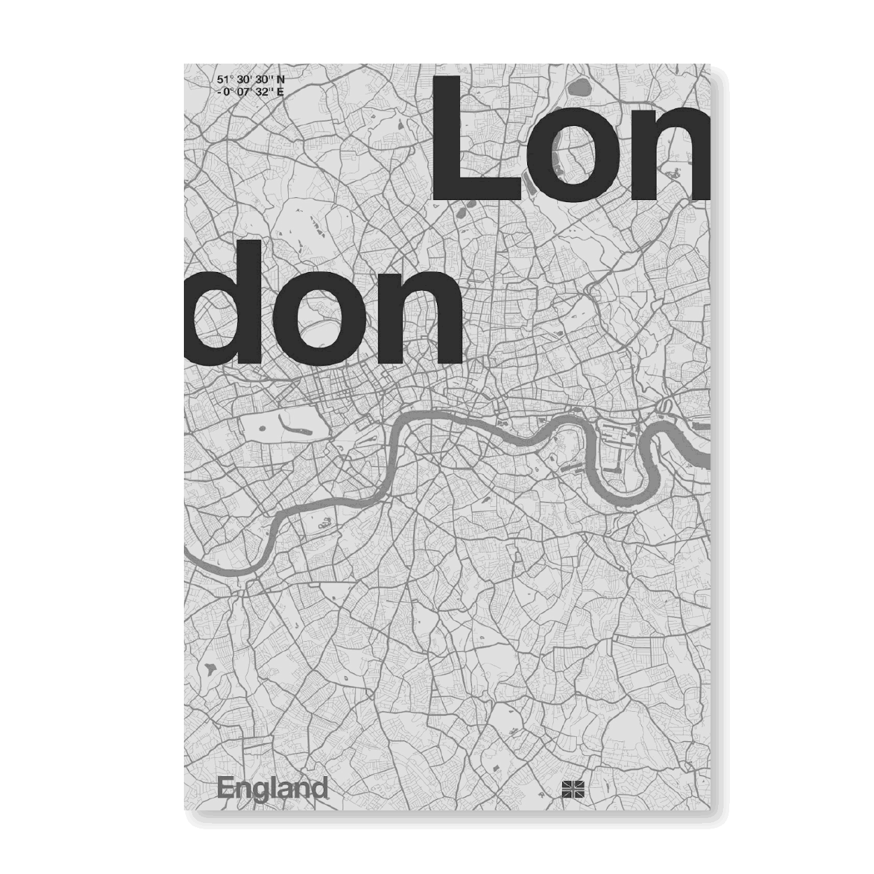 London Minimal Map - Jasper & Jute