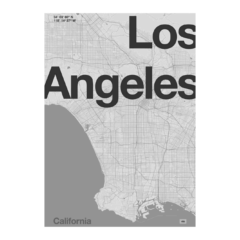 Los Angeles Minimal Map