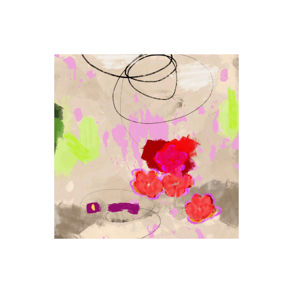 Love Leans Through Geraniums