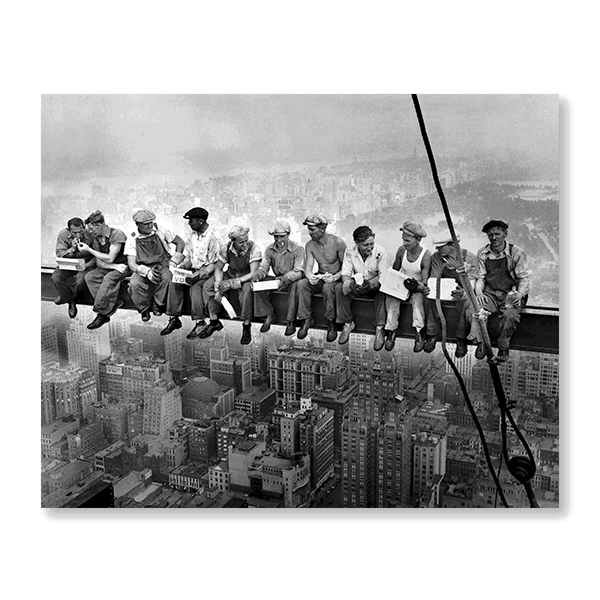 Lunch atop a Skyscraper (NYC) - Jasper & Jute