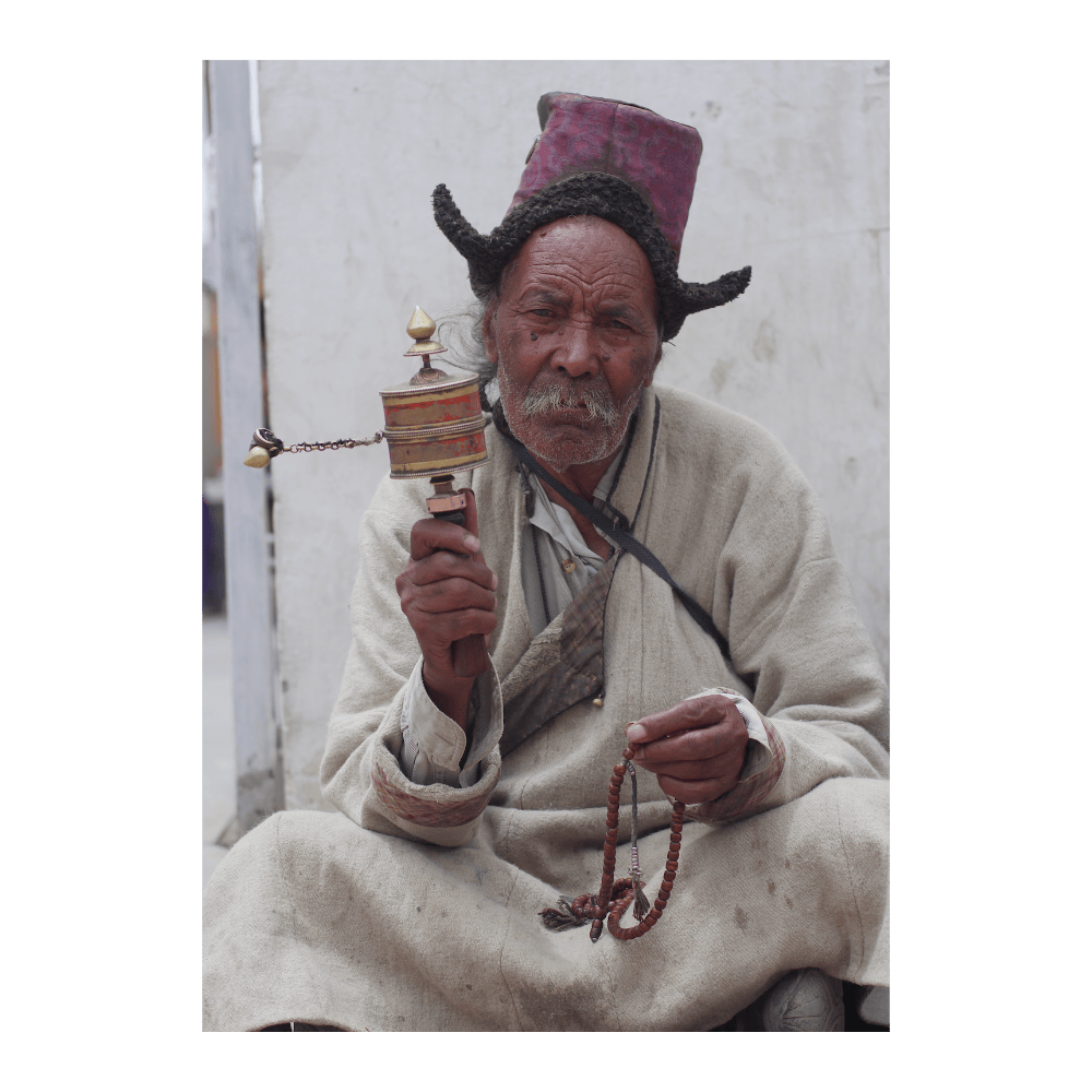 Meditating Man, Leh Ladakh, India