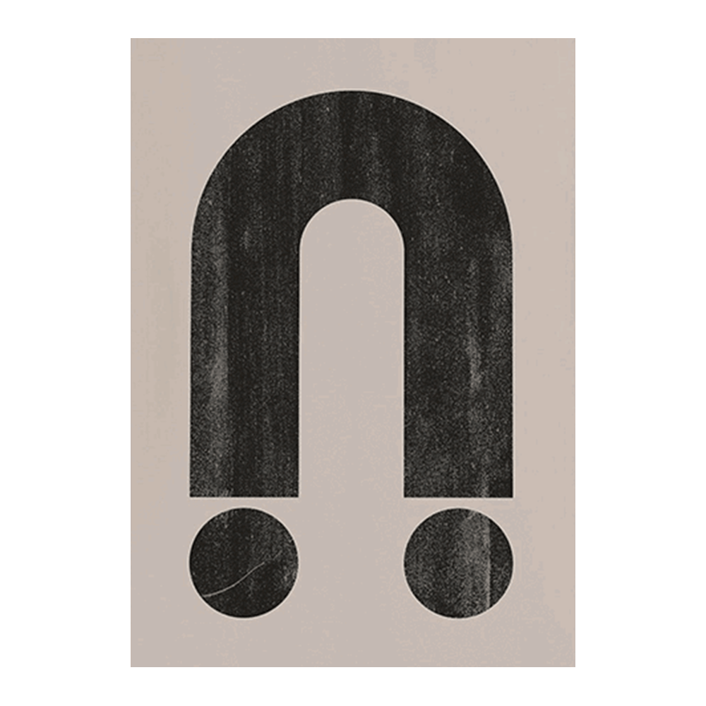 Mid Century Black Single Rainbow
