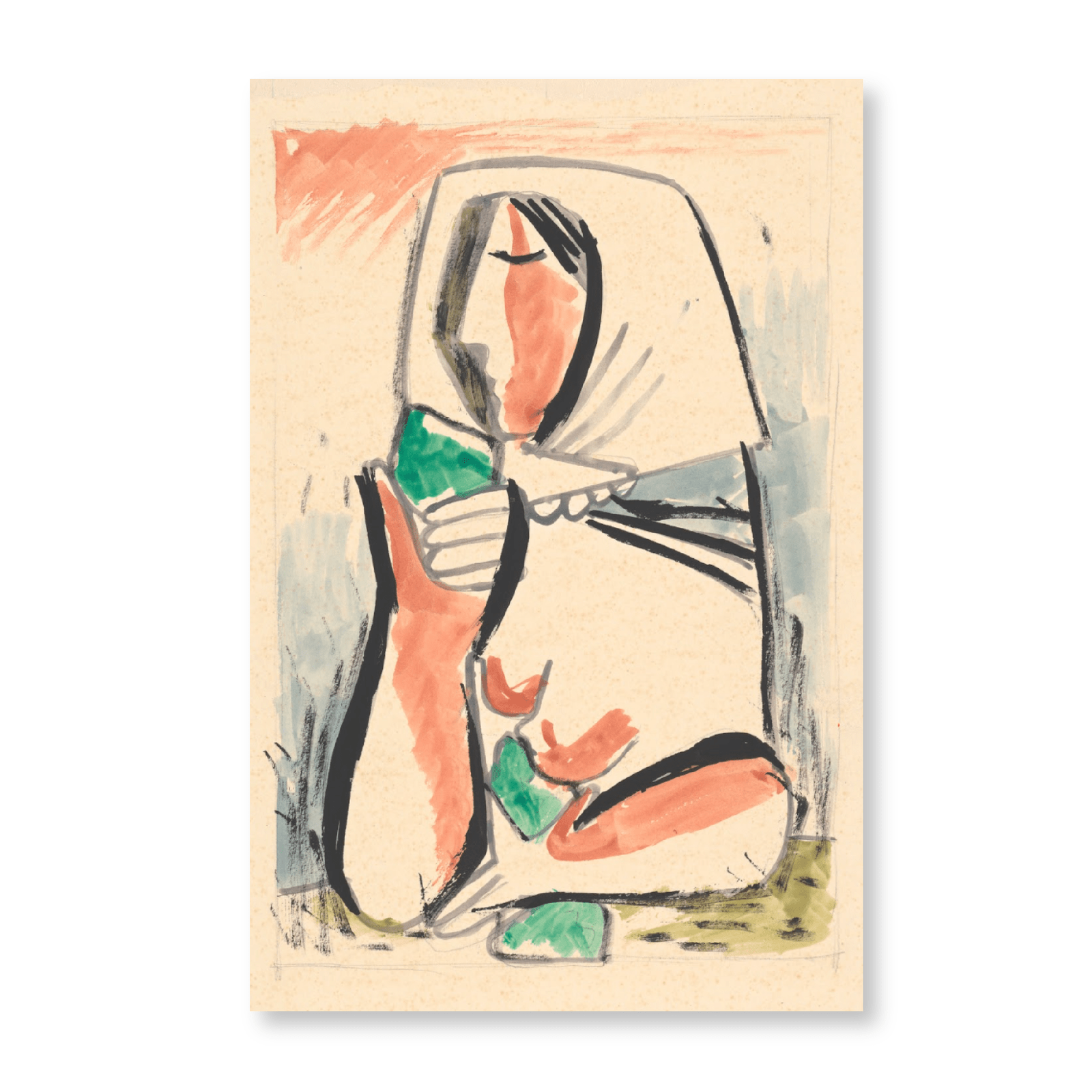 Mikuláš Galanda - Woman In Scarf - Jasper & Jute