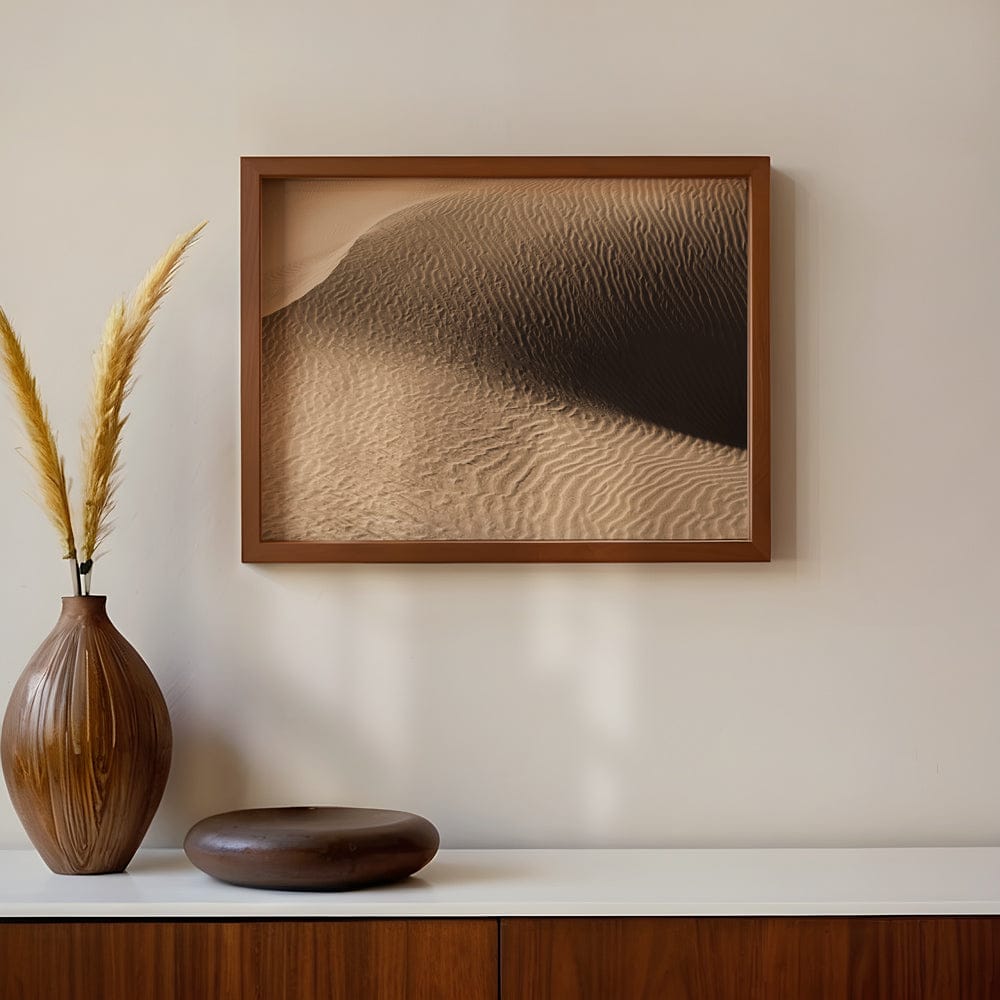 Abstract Sand Dune In The Desert