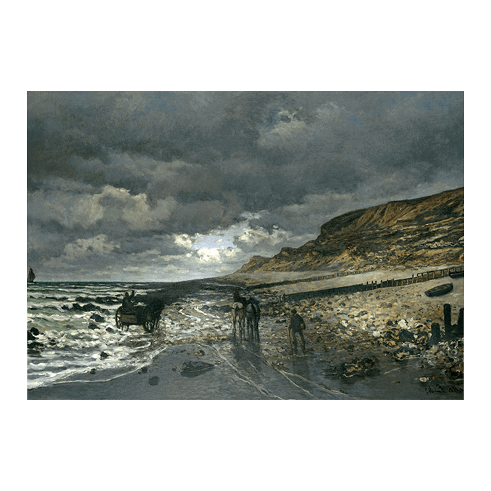 Monet: "La Pointe de la Hève at Low Tide" (1865)
