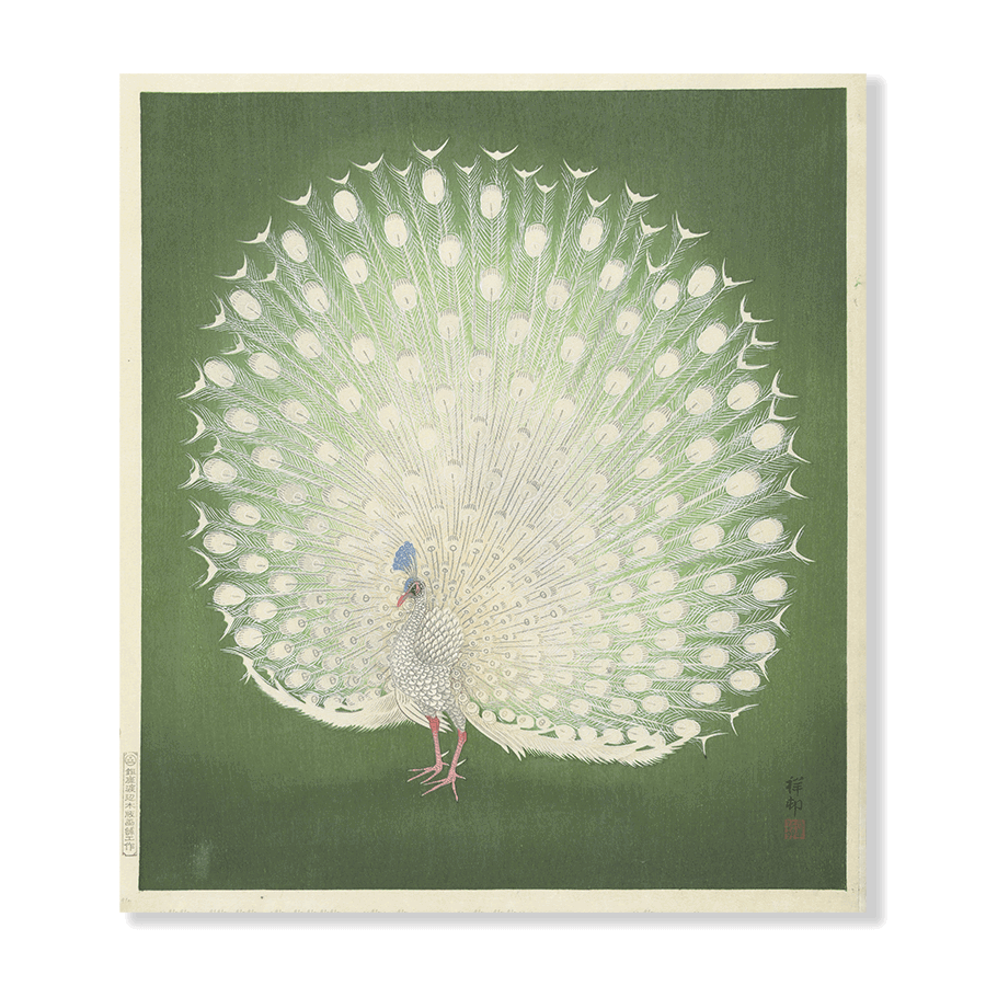 Ohara Koson: "Peacock" - Jasper & Jute