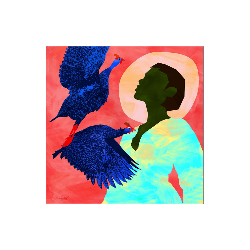 Olive And The Guinea Fowl II