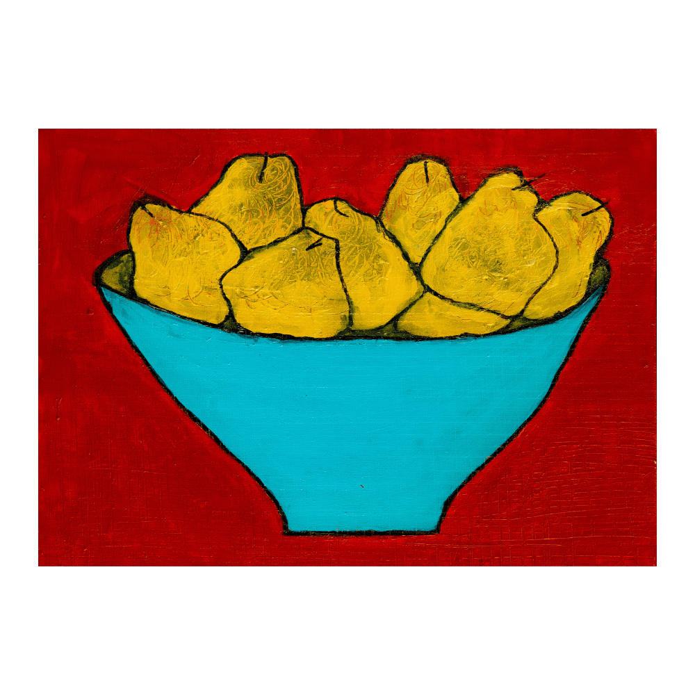Pears In Turquoise