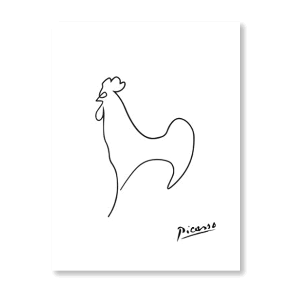 Picasso: Animal Line Drawing Set VI - Jasper & Jute