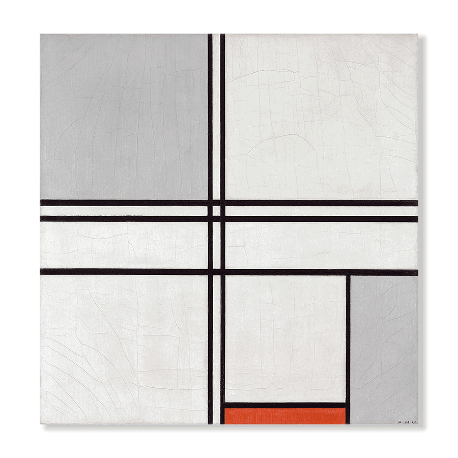 Piet Mondrian: "Composition (No. 1) Gray Red" (1935) - Jasper & Jute
