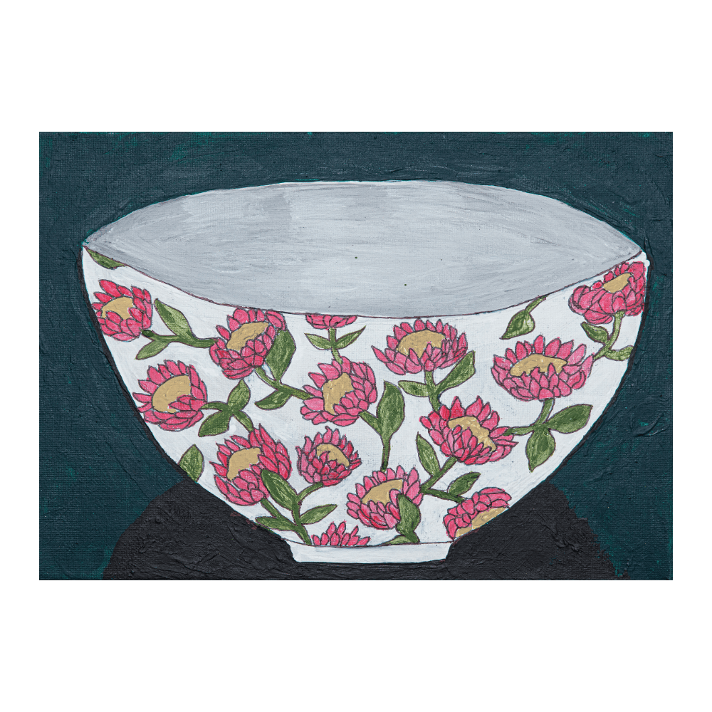 Pink Protea Bowl