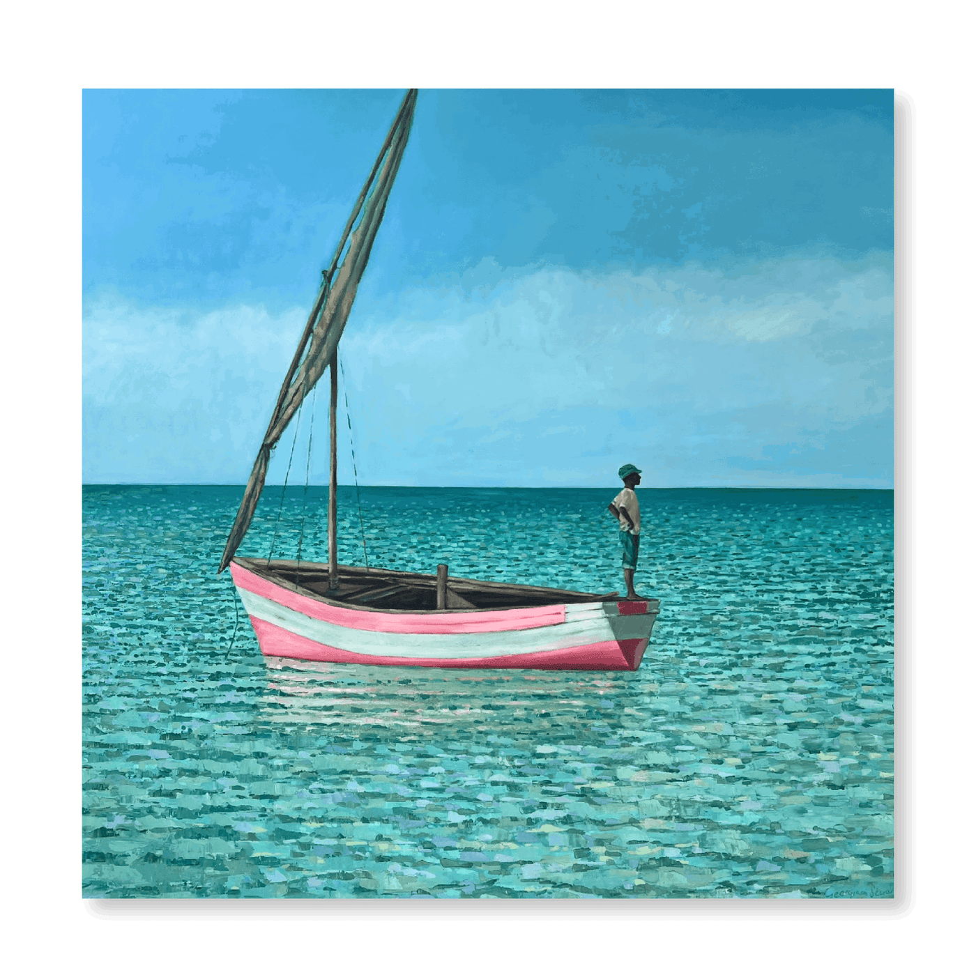 Pink Boat | Original - Jasper & Jute