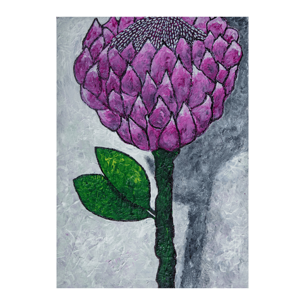 Protea With Shadow
