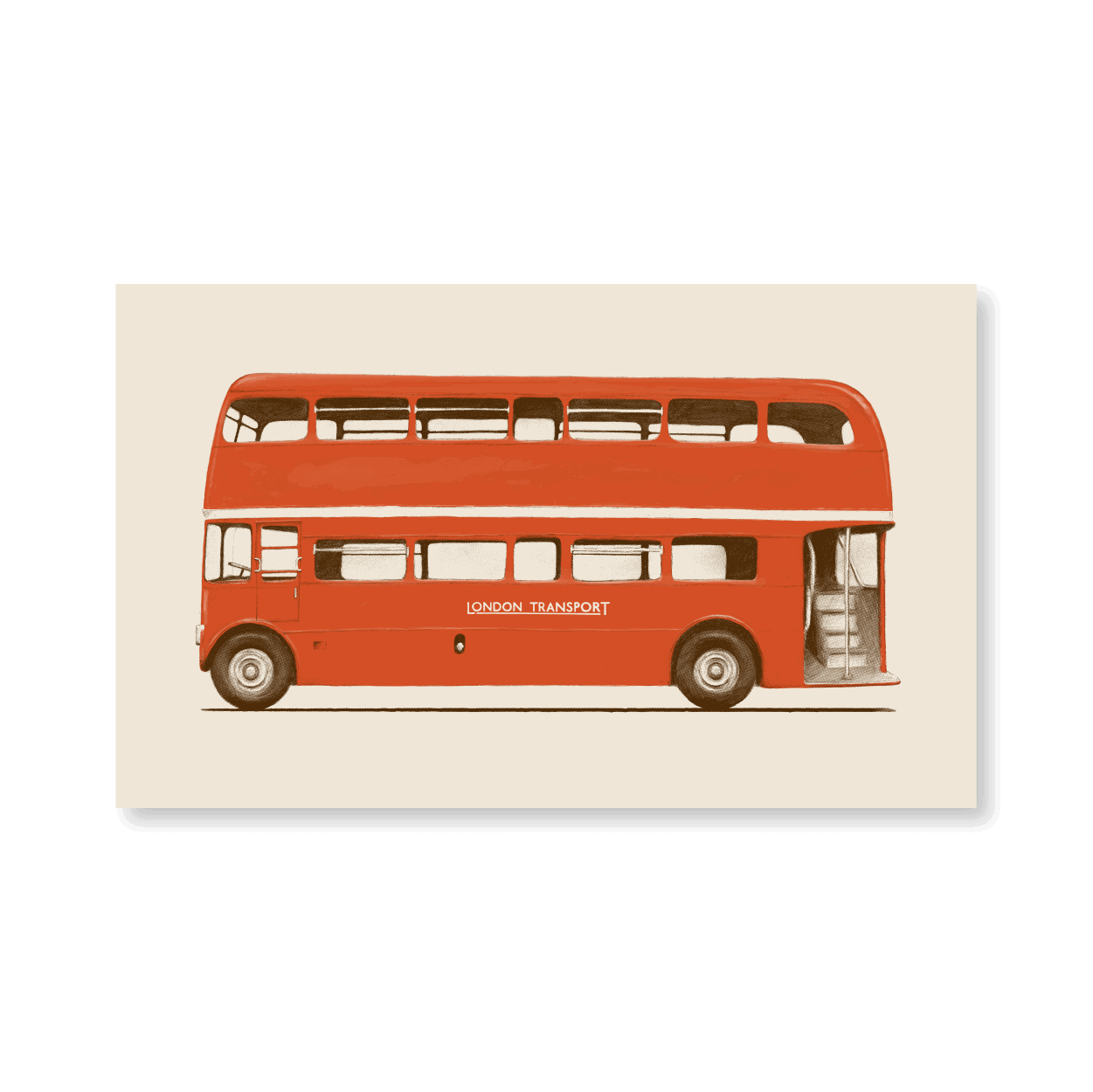 Red English Bus - Jasper & Jute