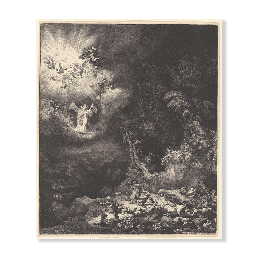 Rembrandt: "The Angel Appearing to the Shepards" (1634) - Jasper & Jute