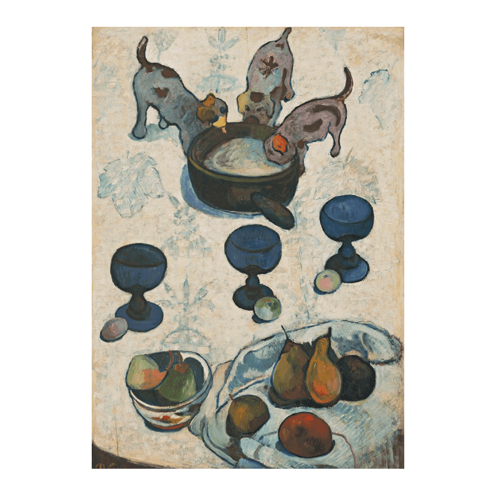 Still Life With Three Puppies (1888)