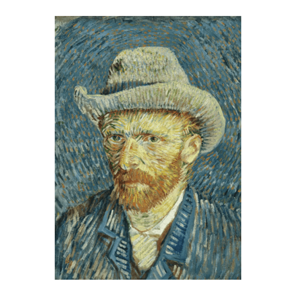 Van Gogh 1887: "Self-Portrait with Grey Felt Hat"