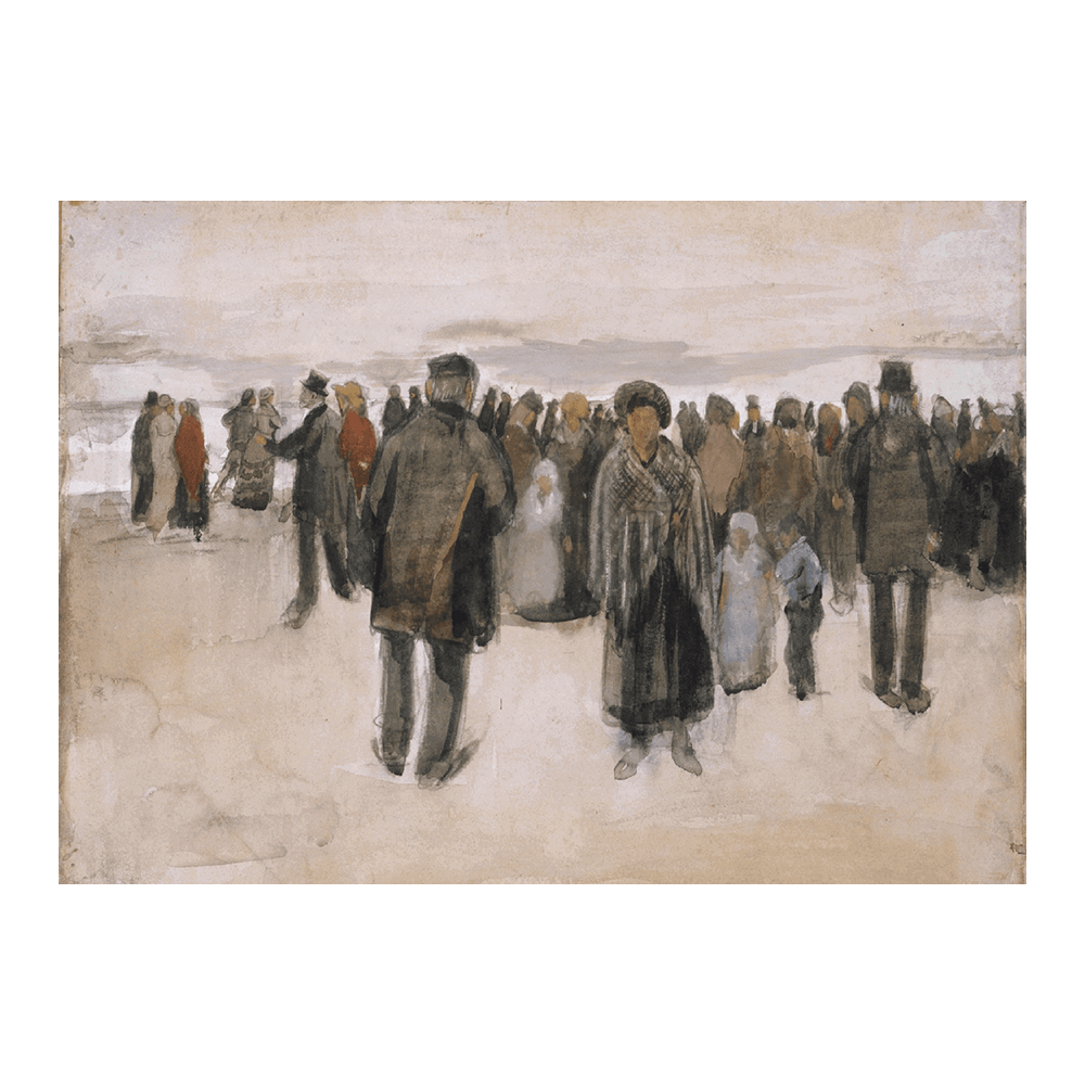 Van Gogh: "Beach at Scheveningen (1882)"