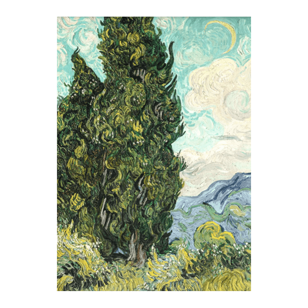 Van Gogh: "Cypresses" (1889)