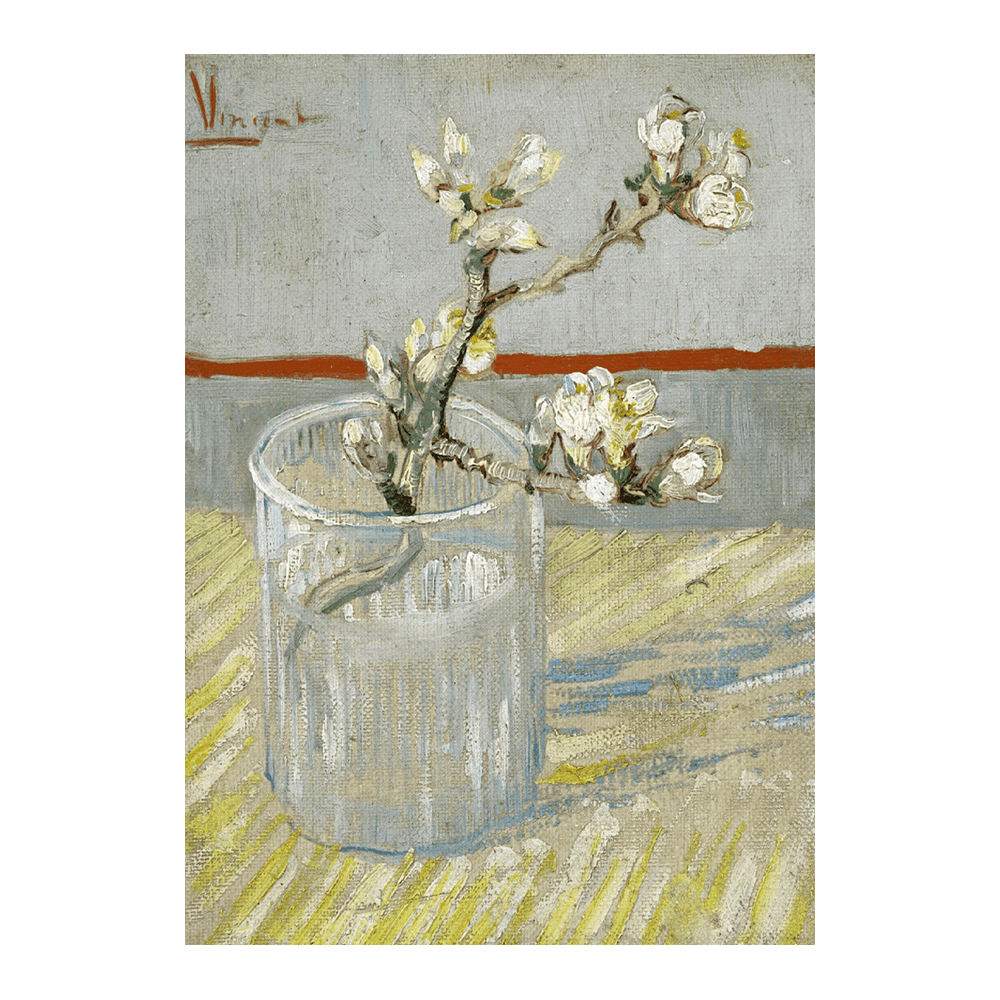 Van Gogh: "Spring of Flowering Almond in a Glass (1888)"