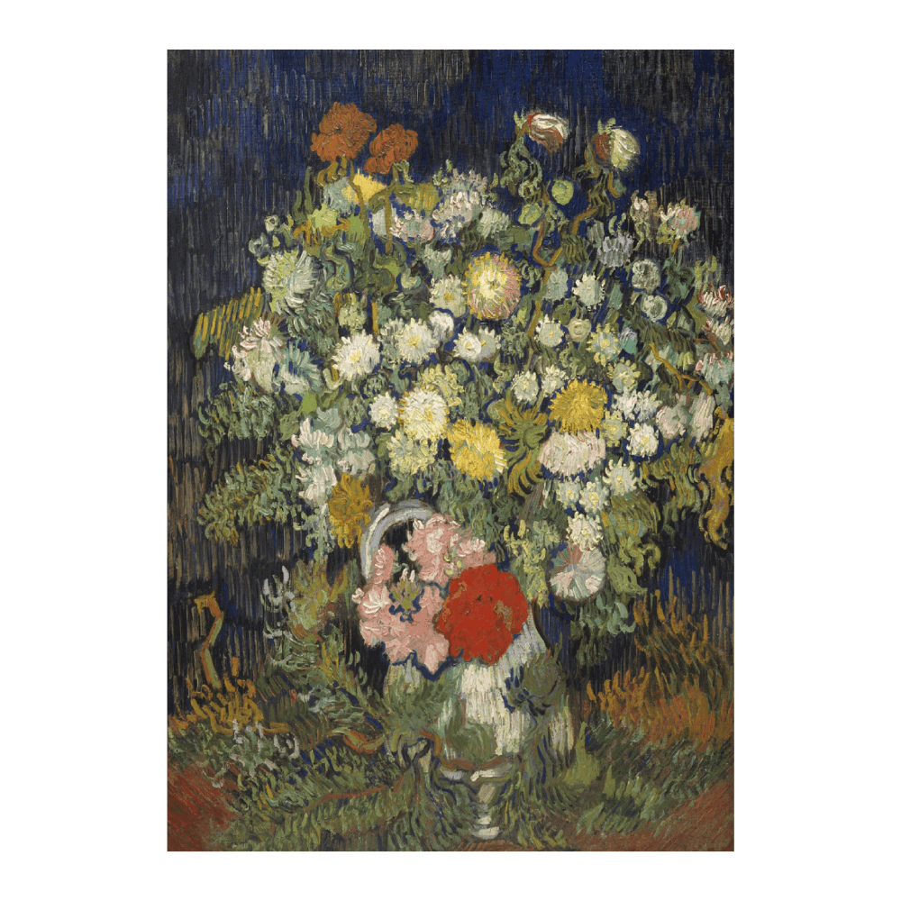 ‍Van Gogh - "Bouquet of Flowers in a Vase (1890)" (100% off)