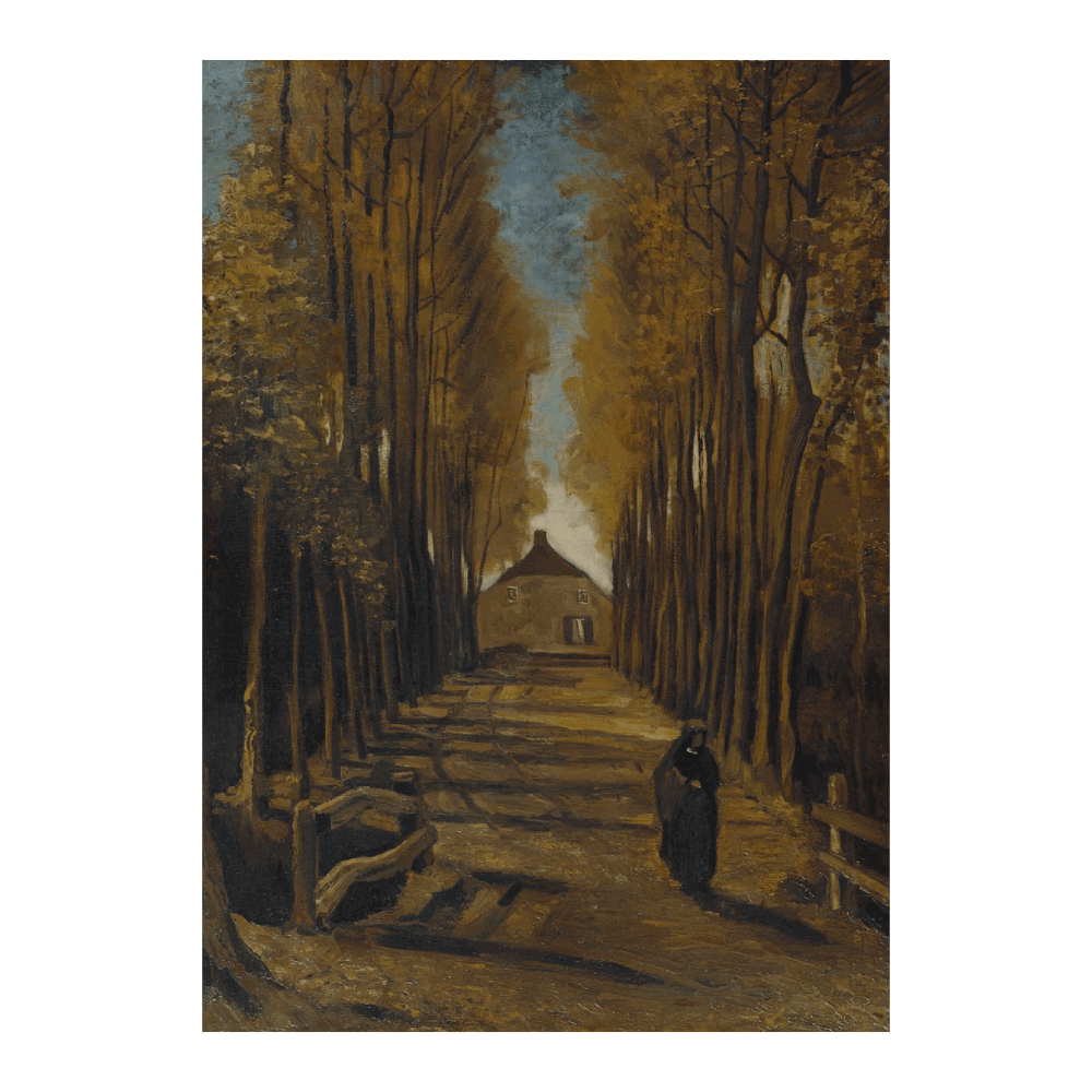 Van Gogh: "Avenue of Poplars in Autumn (1884)"