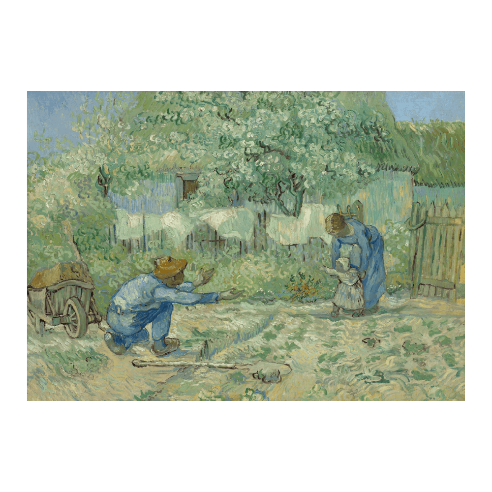 Van Gogh: "First Steps, after Millet (1890)"