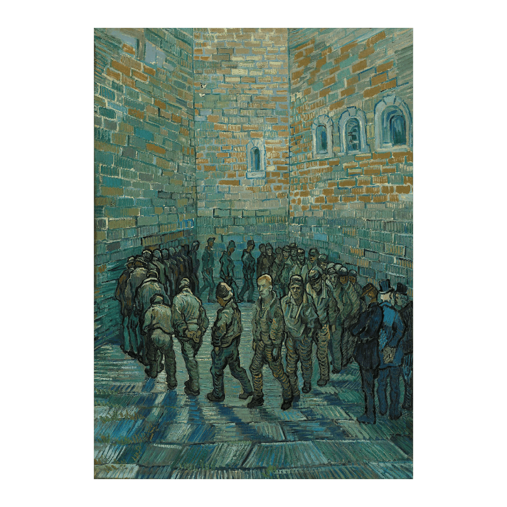 Van Gogh: "The prison Courtyard (1890)"