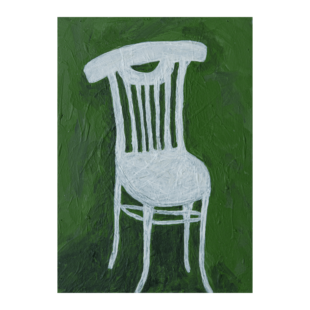 White Chair On Green