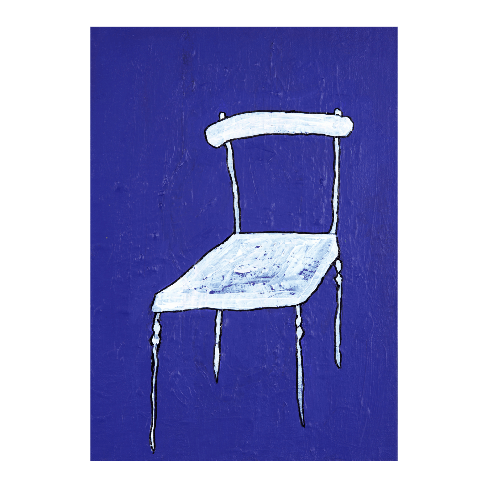 White Chair On Purple