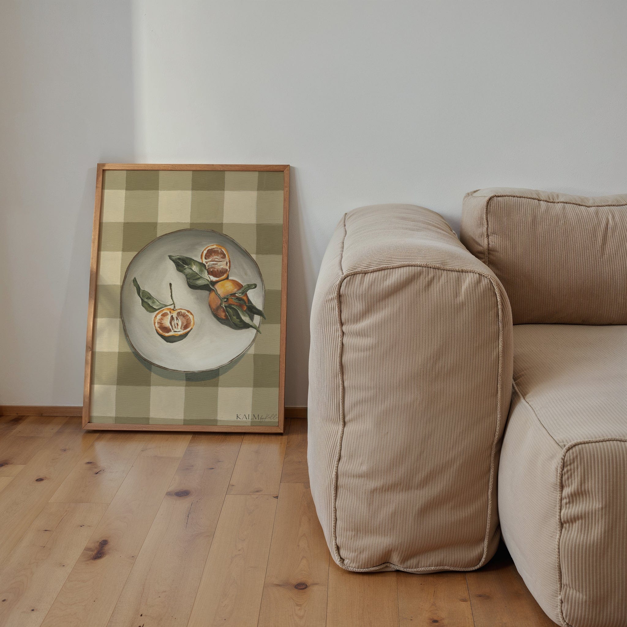 Tarocco Oranges On Gingham | Limited Edition