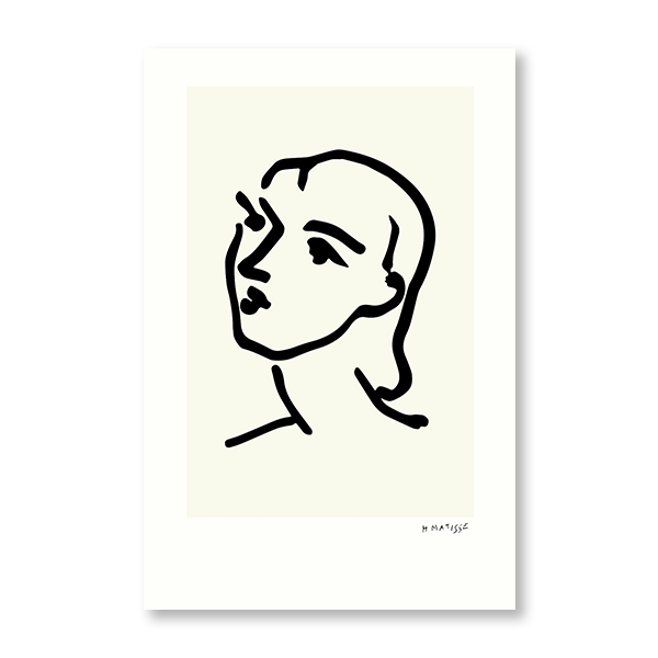 Matisse Facial Portrait Woman - Jasper & Jute