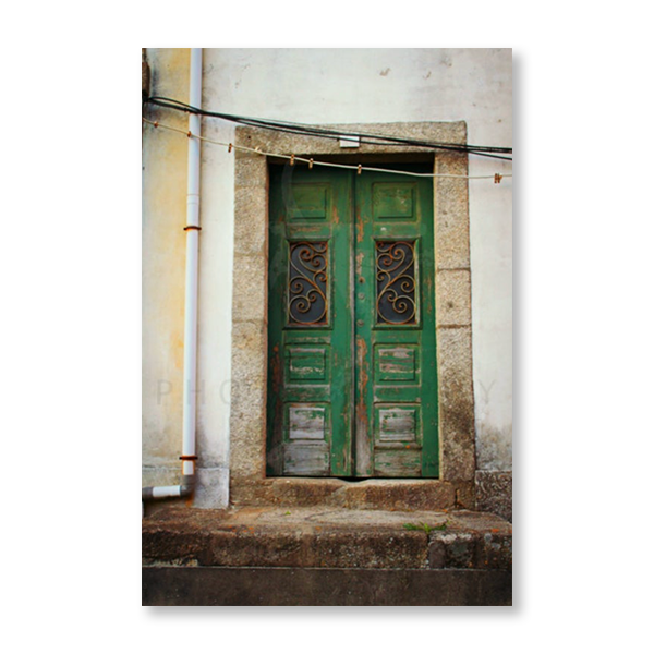 Green Ornate Door - Jasper & Jute