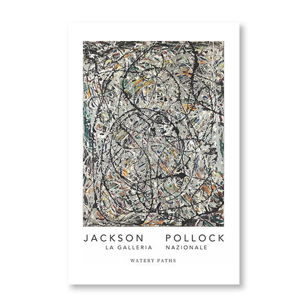 Jackson Pollock: Watery Paths - Jasper & Jute