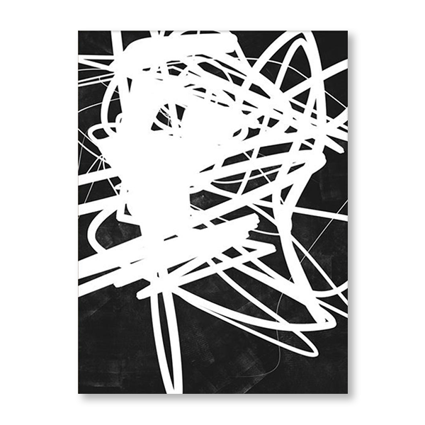 Scribble: White on Black